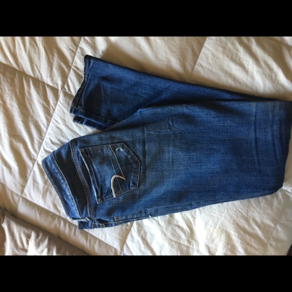 American eagle skinny jeans medium wash